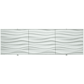 Экран под ванну 3D 1,5м, волна белая, PERFECTO LINEA